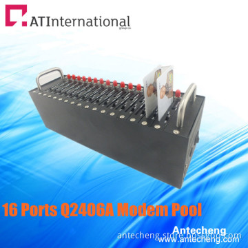 Wavecom GPRS Modem Pool 16 Ports Q2406A SMS/MMS/Voice/Fax